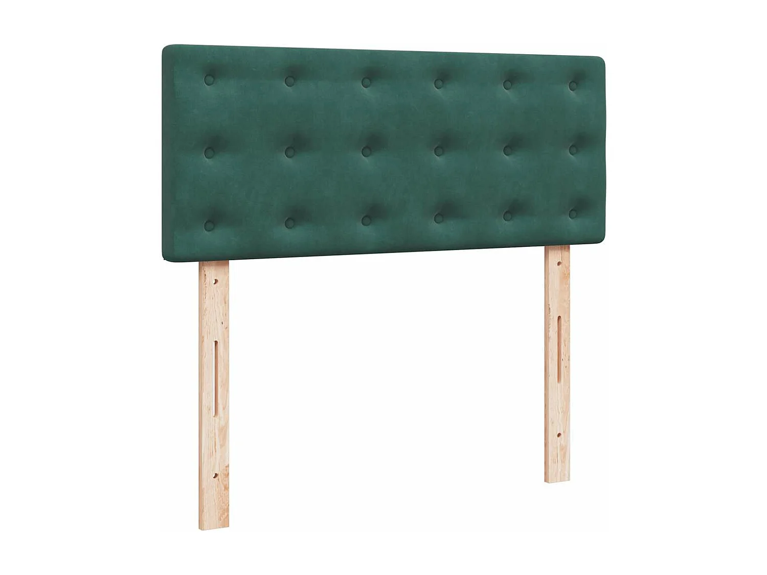 Cadre de lit ottoman avec matelas vert foncé 120x200 cm velours