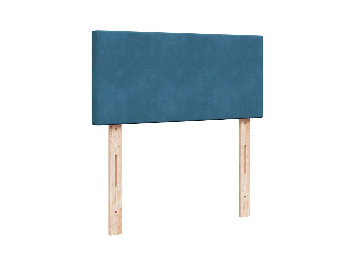 Cadre de lit ottoman avec matelas bleu foncé 180x200 cm velours