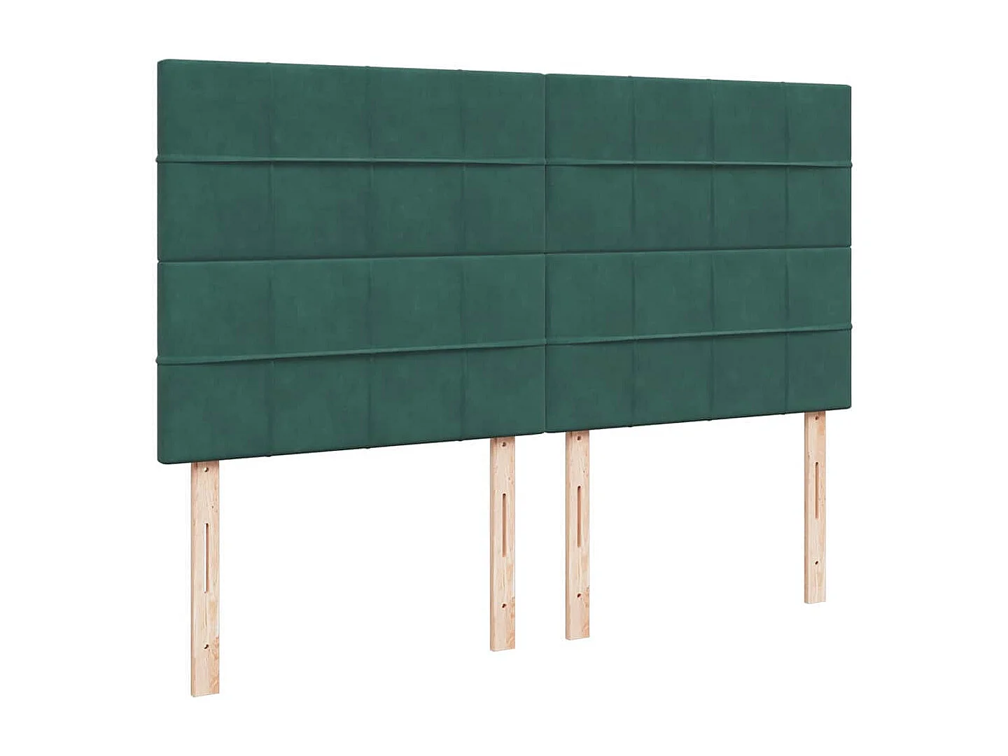 Estructura de cama otomana colchones terciopelo verde oscuro