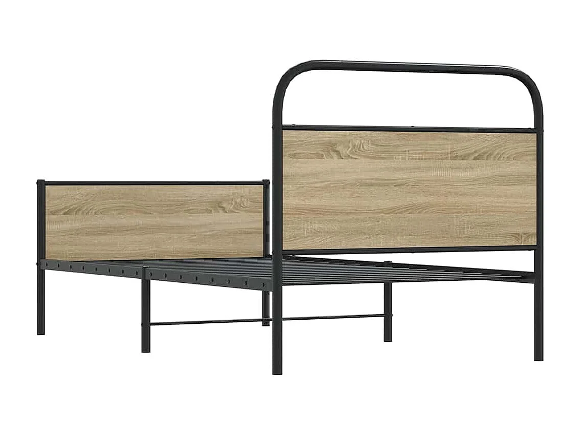 Cadre de lit sans matelas 100x190 cm chêne sonoma