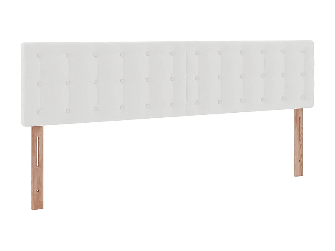 Estructura cama otomana colchones cuero sintético blanco