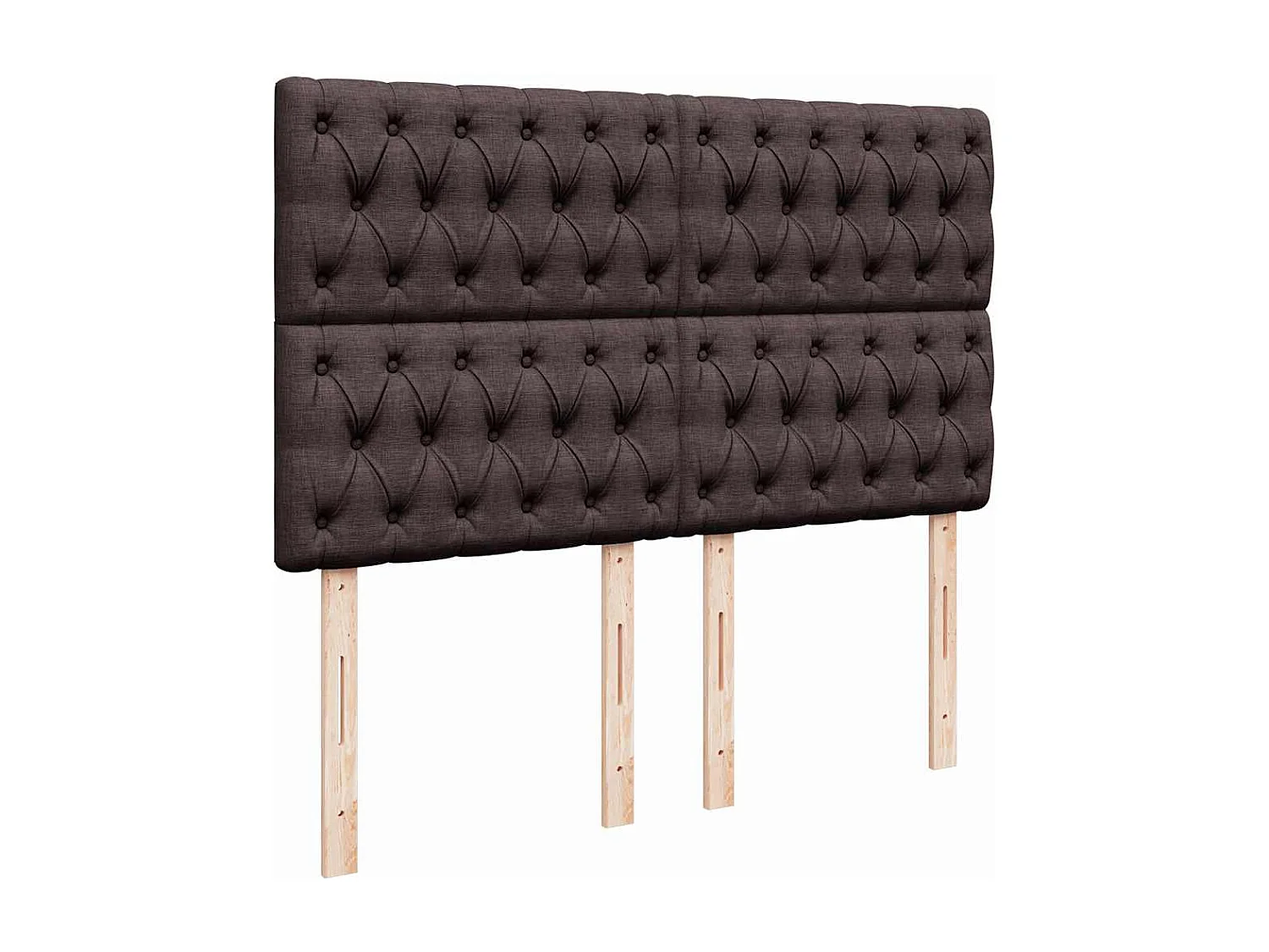 Ottoman bed met matras 140x200cm stof donkerbruin