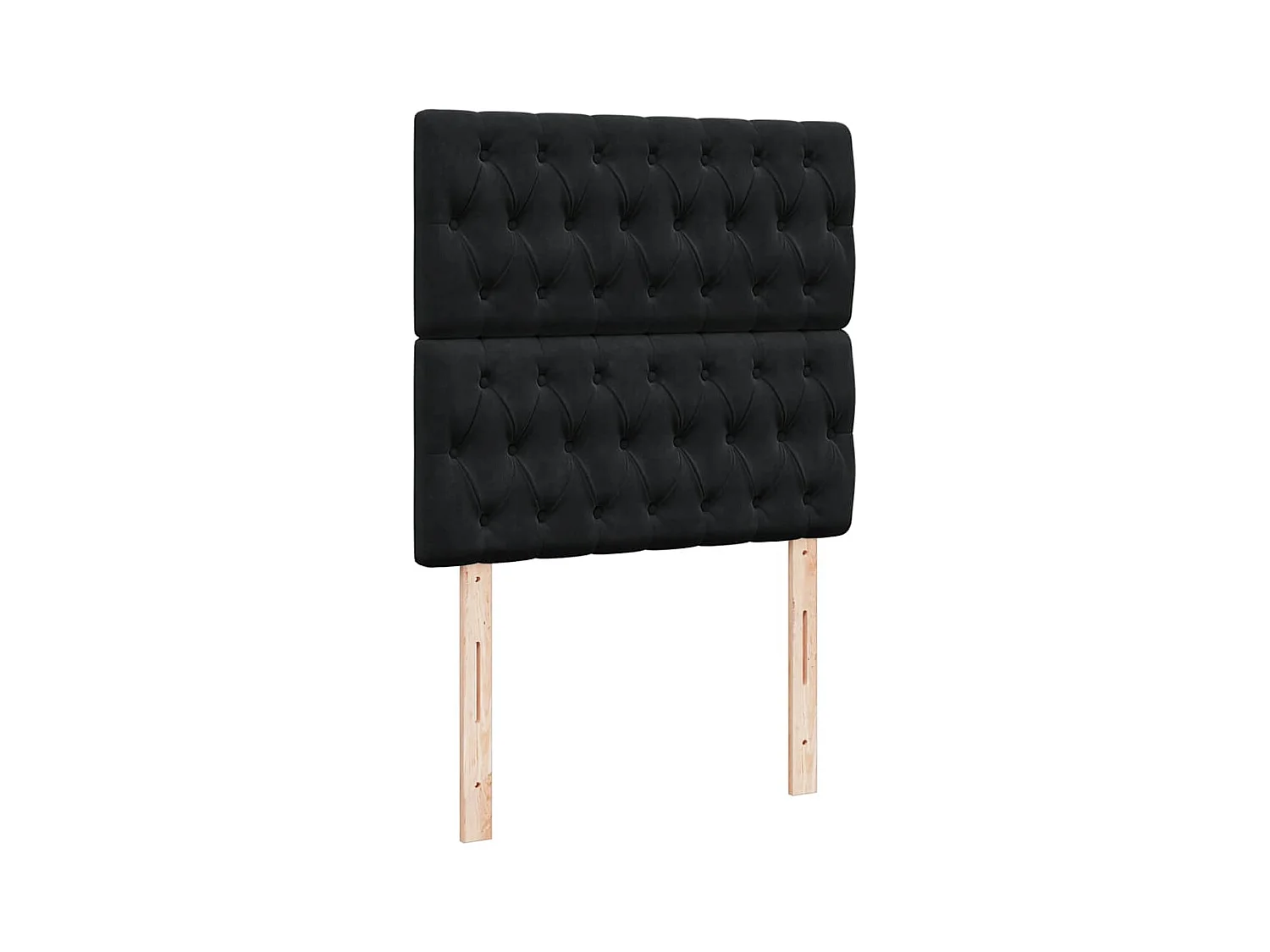 Cadre de lit ottoman avec matelas noir 90x190 cm velours