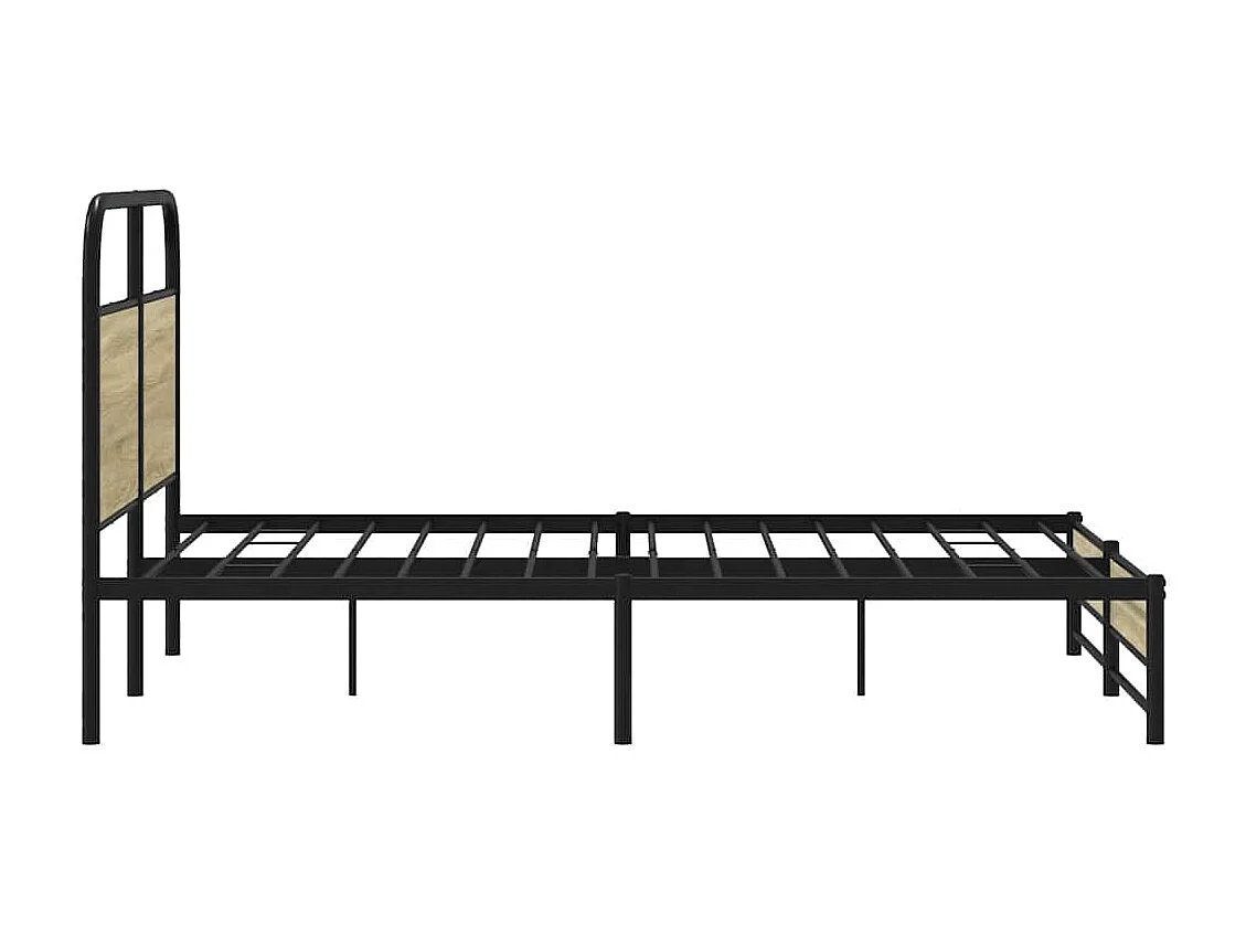 Cadre de lit sans matelas 120x190 cm cm chêne sonoma