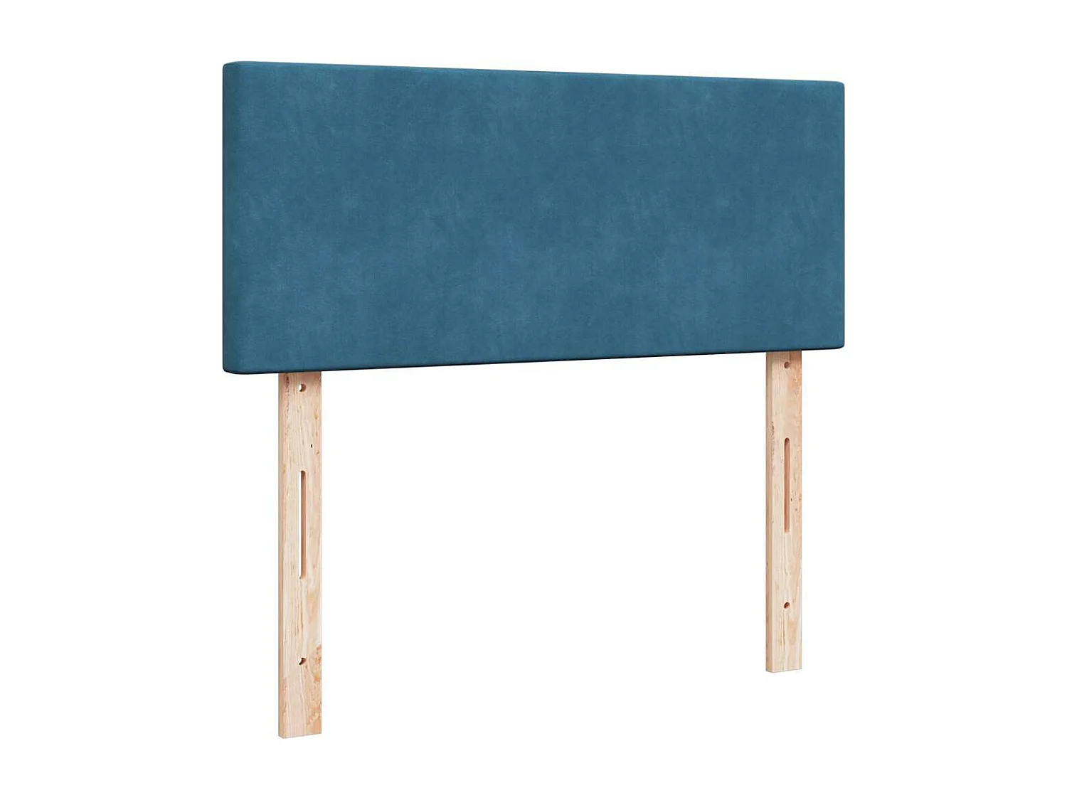 Estructura de cama otomana colchón terciopelo azul oscuro
