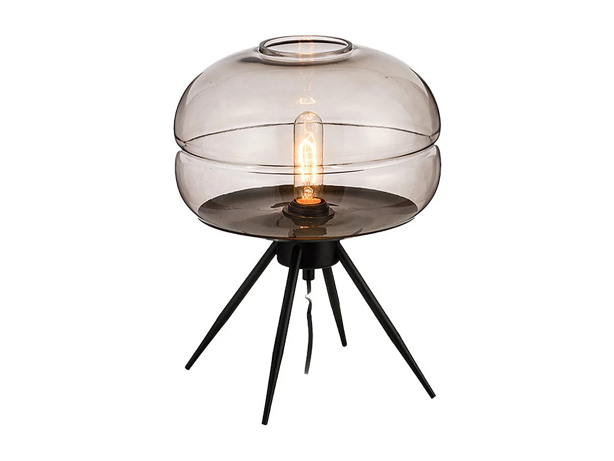 Arturesthome lampe de table en verre au design nordique moderne et simple - 1 sources lumineuses - l.29 x h.35 cm - jaune