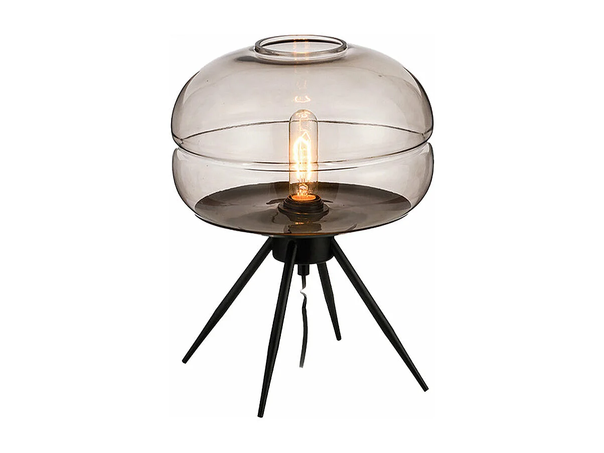 Arturesthome lampe de table en verre au design nordique moderne et simple - 1 sources lumineuses - l.29 x h.35 cm - gris