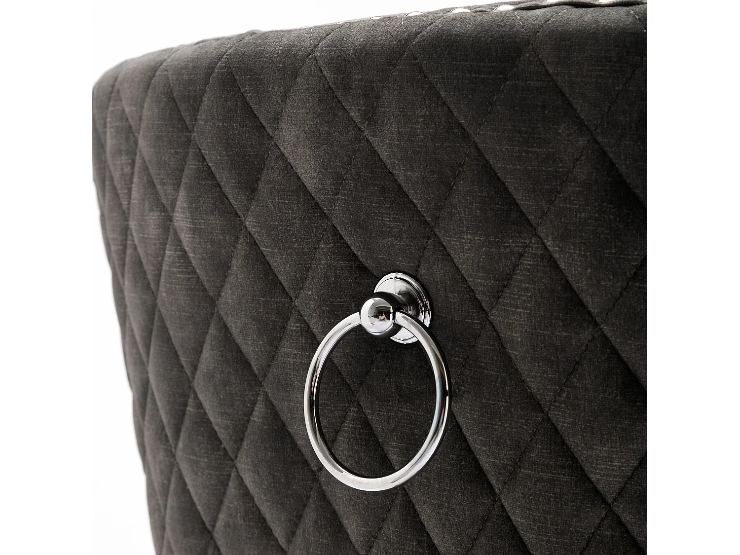 Lot de 4 chaises de salle à manger en velours gris, pieds en bois massif,d53cm×h95cm