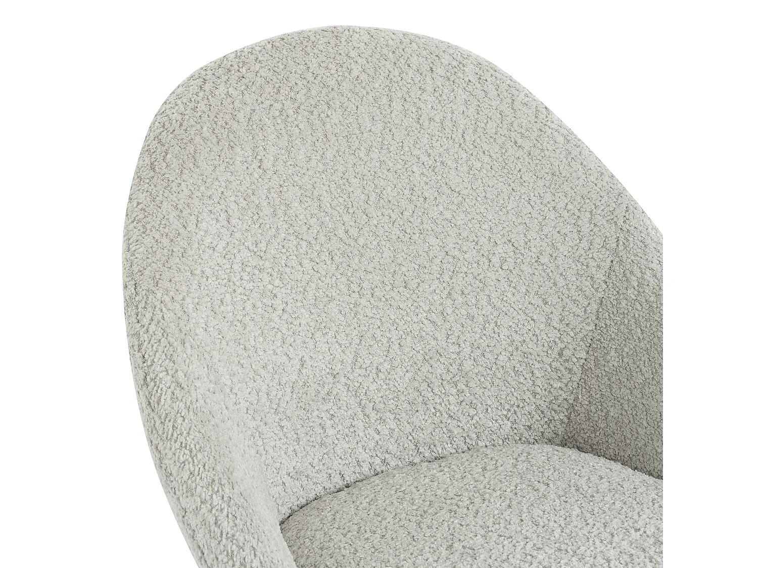 Set di 2 sedie moderne ricci - Velluto e metallo - 51 x 40 x 77 cm - Grigio