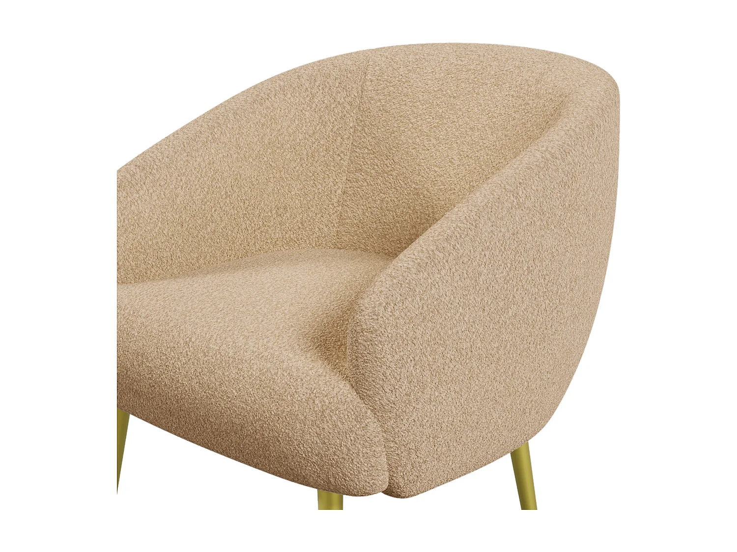 Chaise avec accoudoirs et repose-pièds - 73 x 51 x 68 cm - Éponge + fibres de polypropylène - Marron