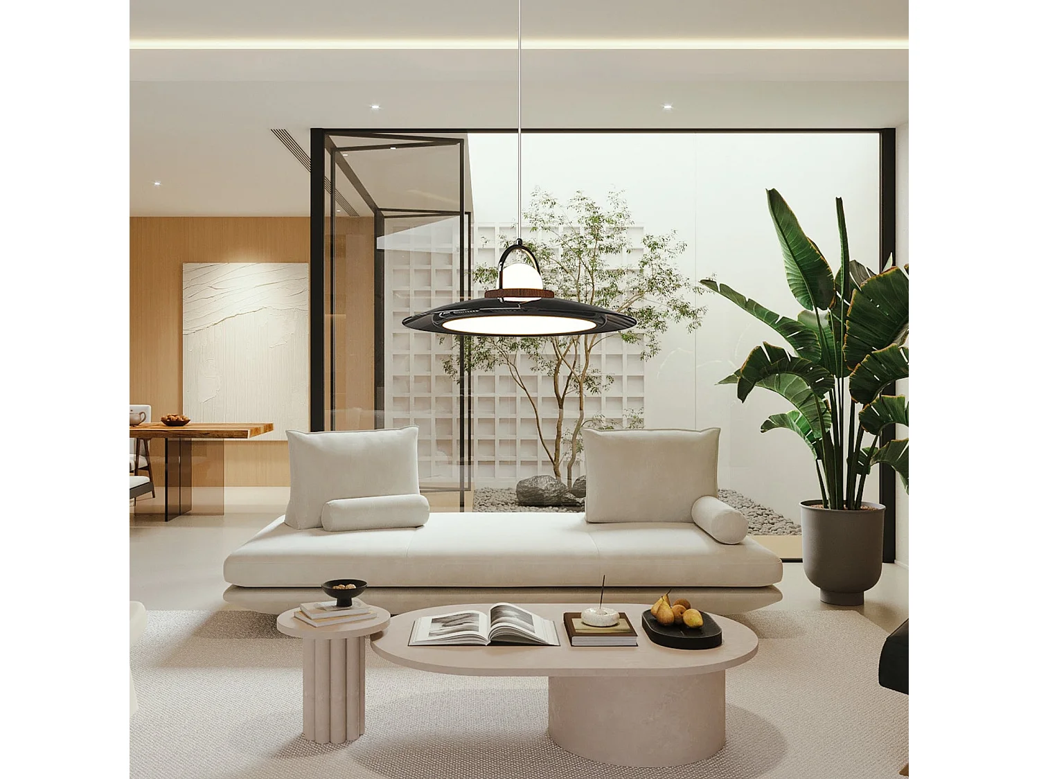 Lustre arturesthome en dôme moderne art deco,adaptée pour le restaurant, la chambre à coucher et le salon,noir,d50 cm x h15 cm