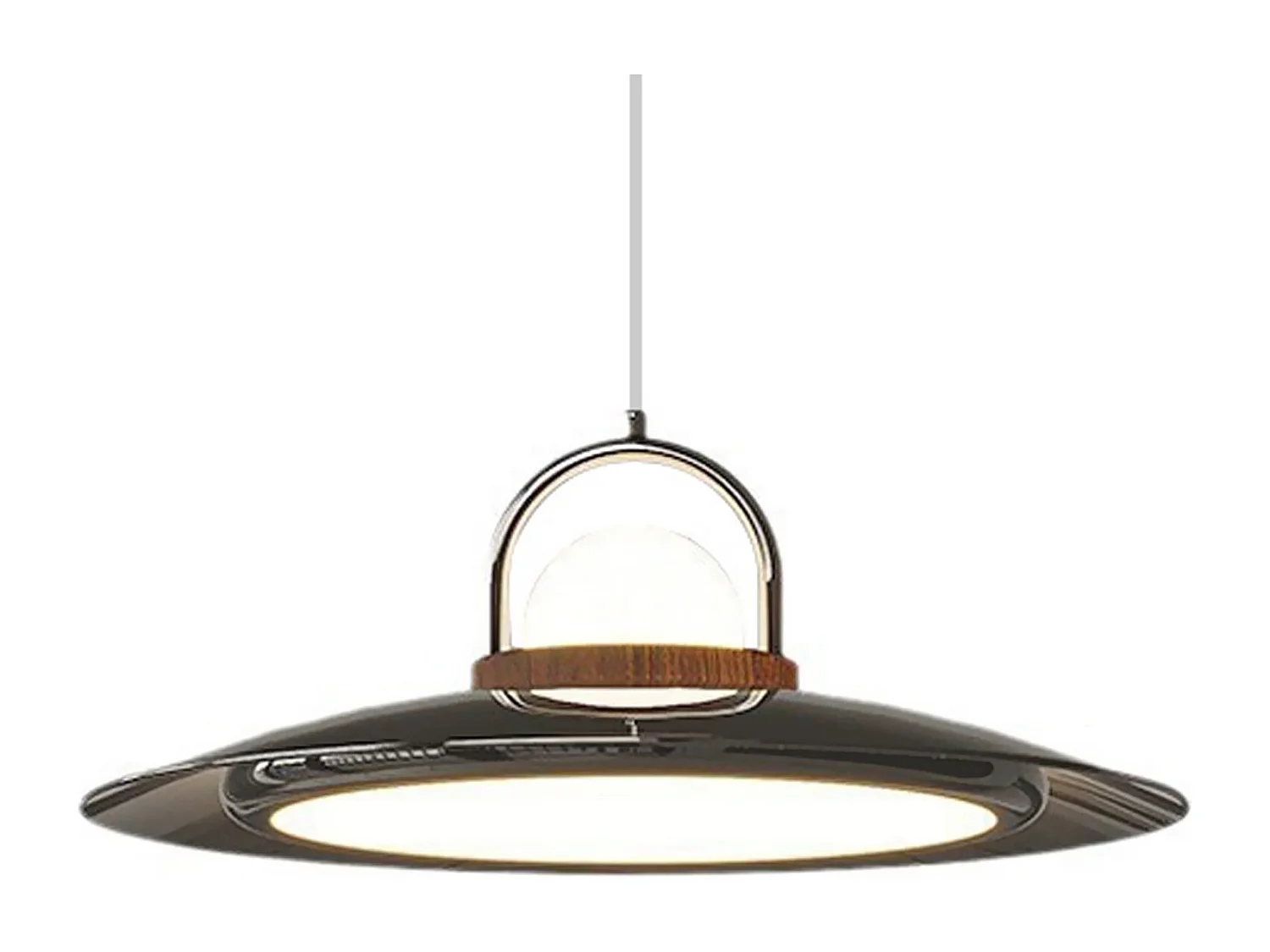 Lustre arturesthome en dôme moderne art deco,adaptée pour le restaurant, la chambre à coucher et le salon,noir,d50 cm x h15 cm