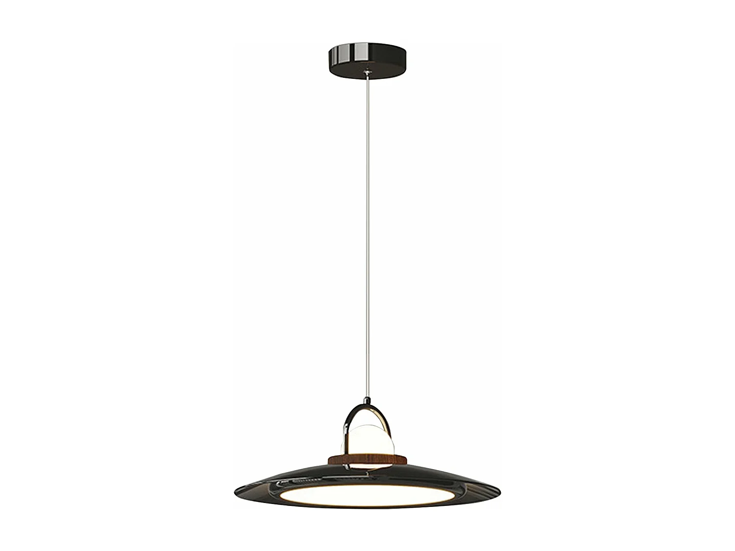 Lustre arturesthome en dôme moderne art deco,adaptée pour le restaurant, la chambre à coucher et le salon,noir,d50 cm x h15 cm