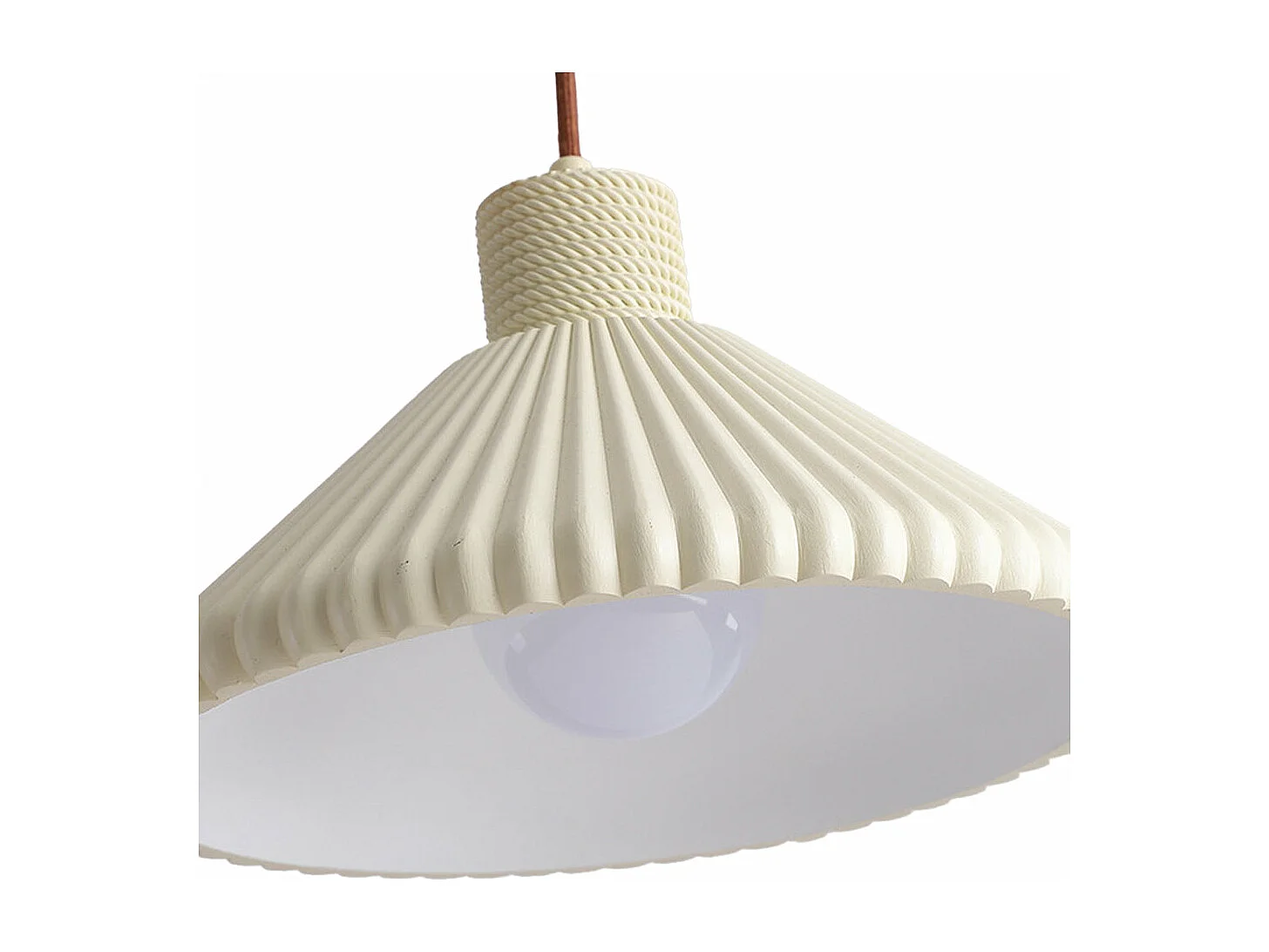 Lustre artures en polystyrene abat-jour lampe de plafond e27 éclairage suspension luminaire pour chambre, d28 cm x h16 cm, blanc