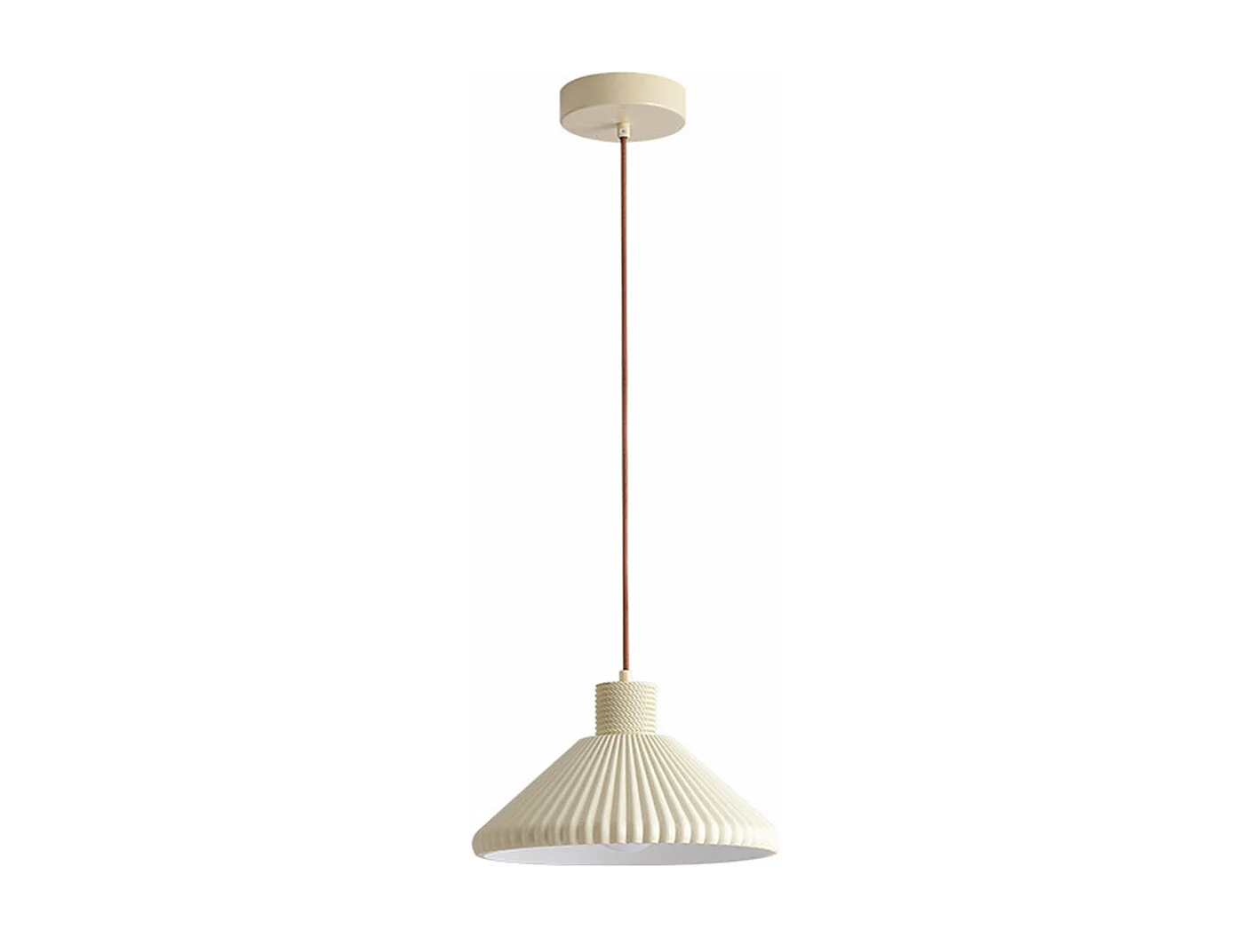 Lustre artures en polystyrene abat-jour lampe de plafond e27 éclairage suspension luminaire pour chambre, d28 cm x h16 cm, blanc