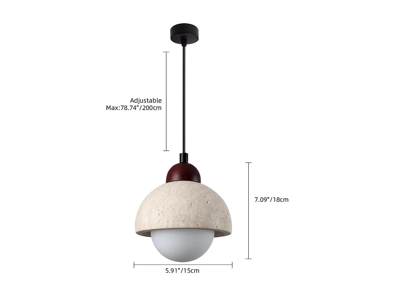 Lustre arturesthome  de plafond en pierre,idéale pour la chambre et le salon, d26 cm x h8 cm, jaune beige