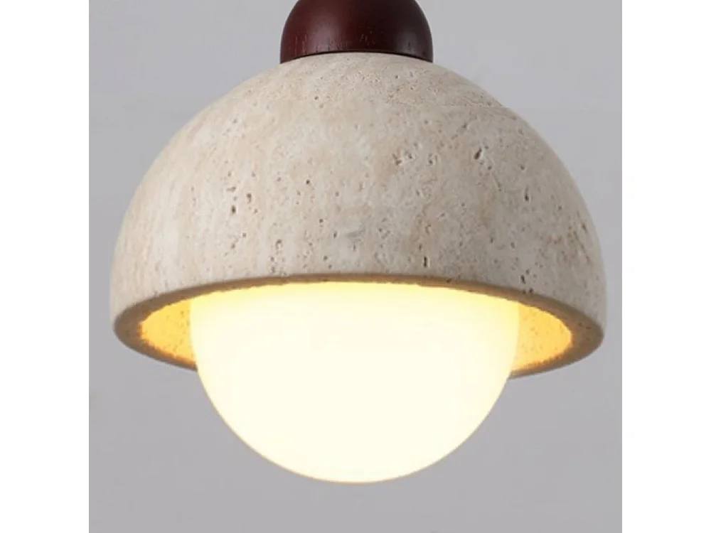 Lustre arturesthome  de plafond en pierre,idéale pour la chambre et le salon, d26 cm x h8 cm, jaune beige