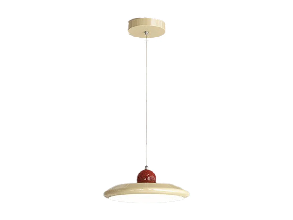 Lustre moderne arturesthome lampe suspension scandinave pour salon cuisine chambre,d26 cmx h5 cm,beige