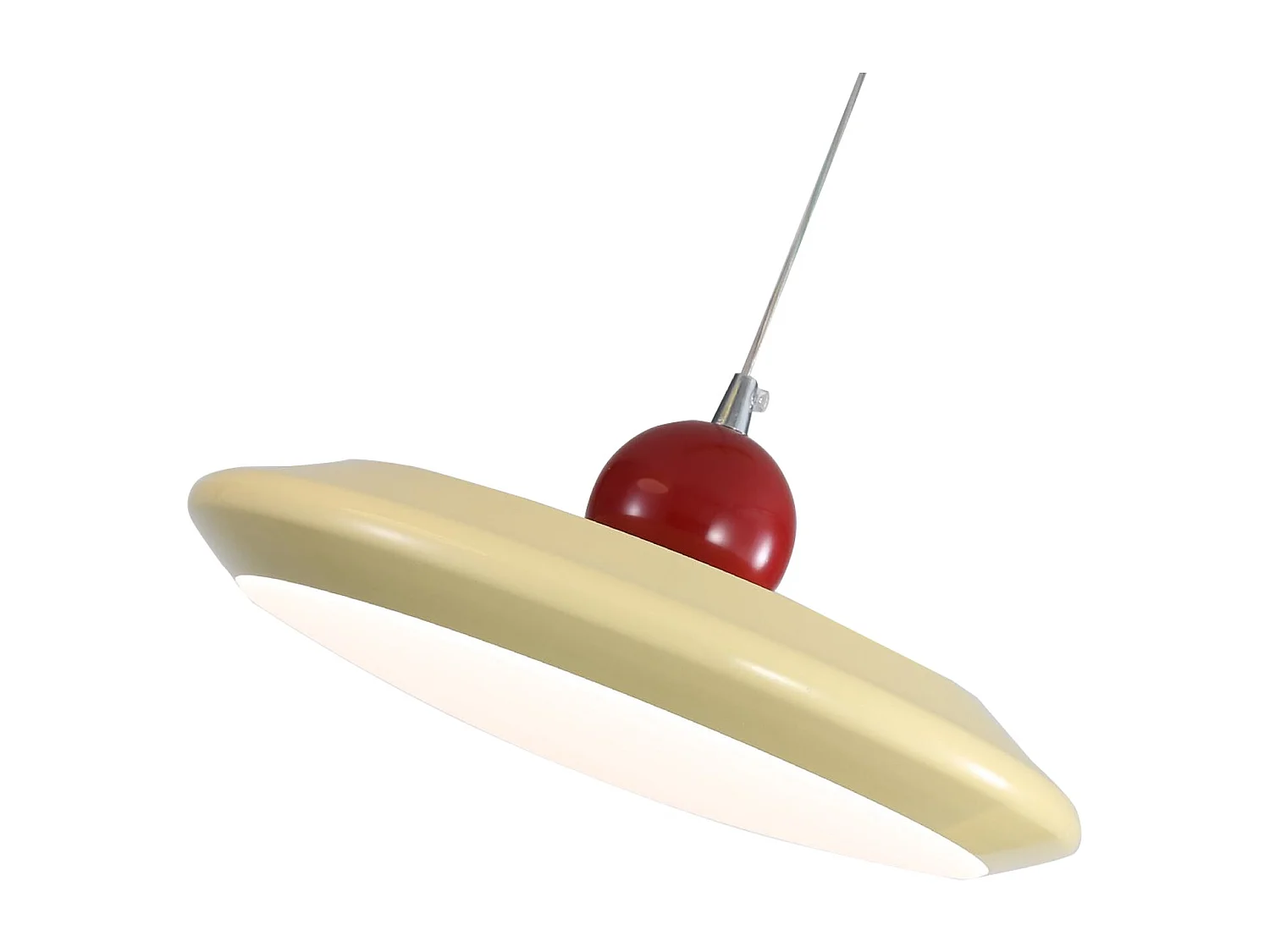 Lustre moderne arturesthome lampe suspension scandinave pour salon cuisine chambre,d26 cmx h5 cm,beige