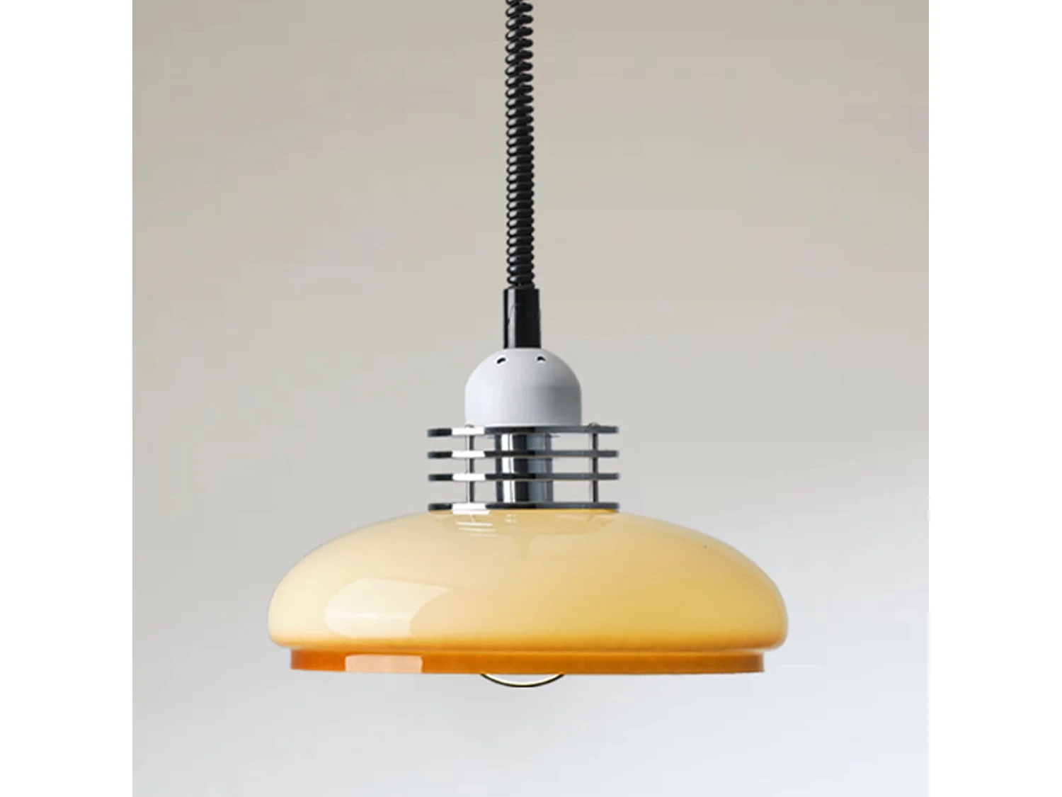 Lustre télescopique moderne style wabi-sabi illuminateur en verre d25 cm x h25 cm