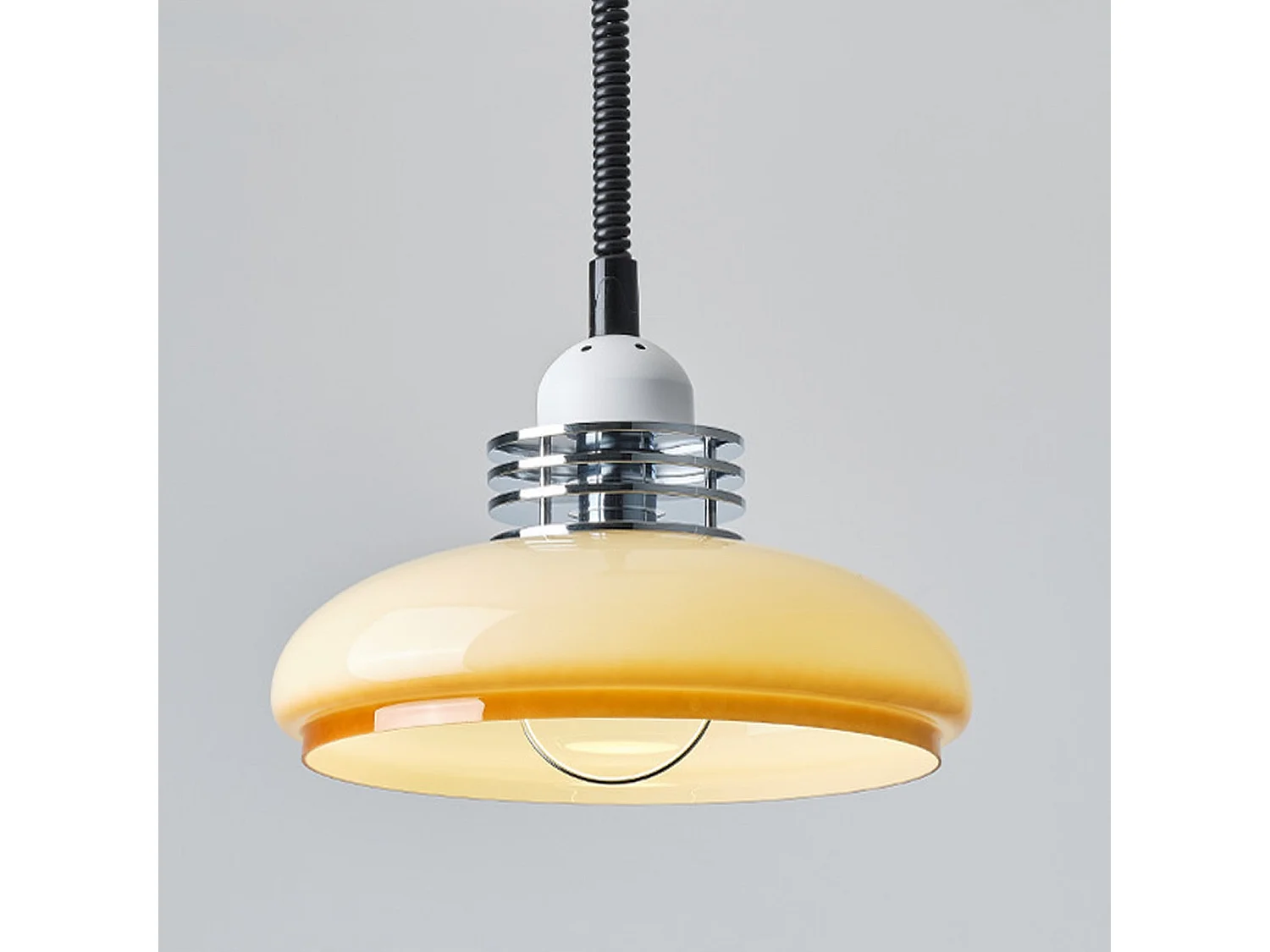 Lustre télescopique moderne style wabi-sabi illuminateur en verre d25 cm x h25 cm