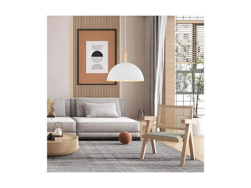 Le lustre blanc arturesthome en minimaliste , adaptée pour le restaurant, la chambre à coucher et le salon,d40 cm x h20 cm