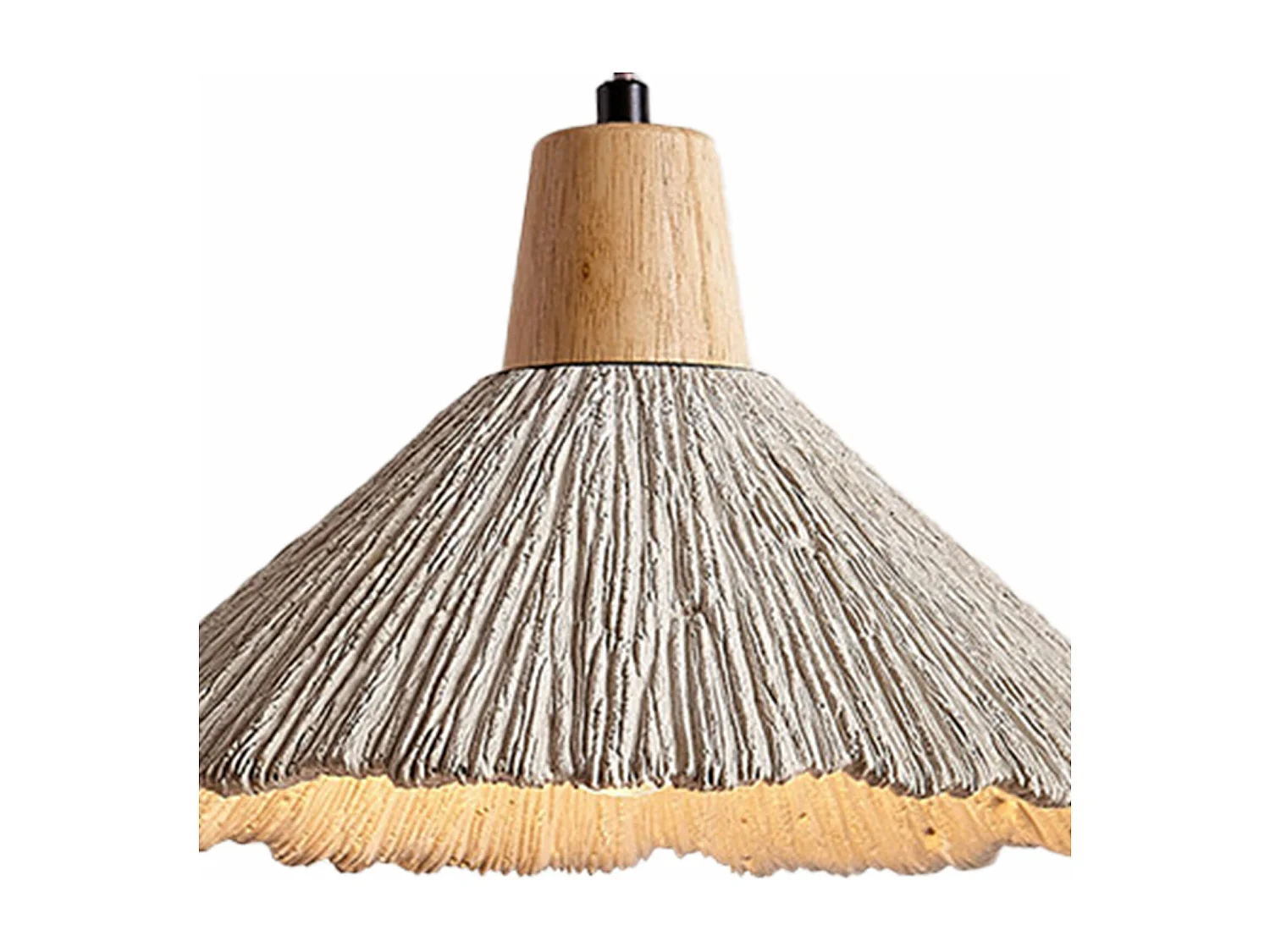 Lustre arturesthome lampe suspendue en ciment au wabi-sabi style, pour la chambre à coucher le salon, l'île de cuisine, grey, d26 cm x h16 cm