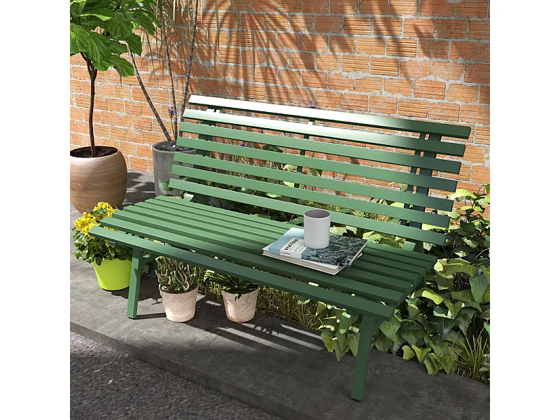 Banc de jardin 2 places OLIVE vert