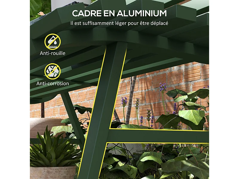 Banc de jardin 2 places OLIVE vert