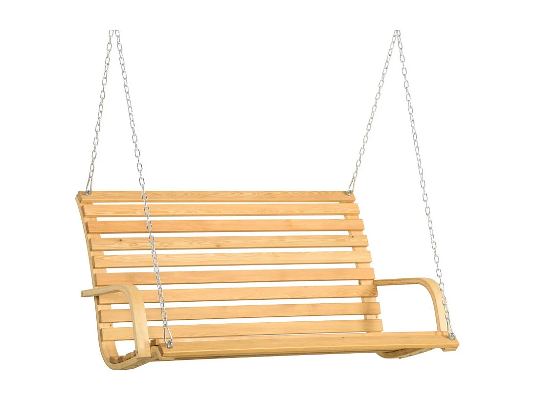 Banc suspendu 2 places TERRY bois clair