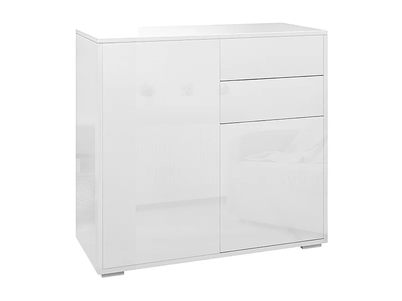 Buffet Commode BERTHA blanc laqué