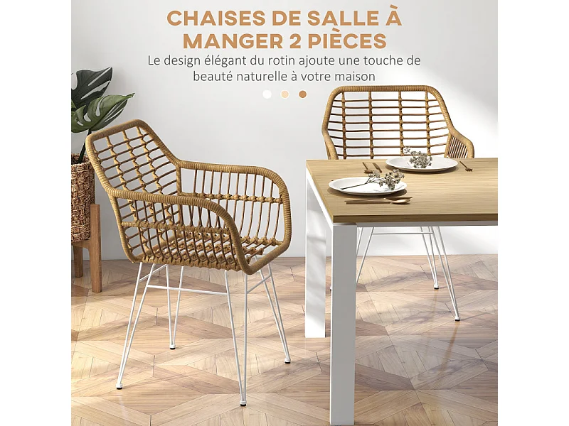 Lot de 2 chaises design WILLY gris foncé et noir