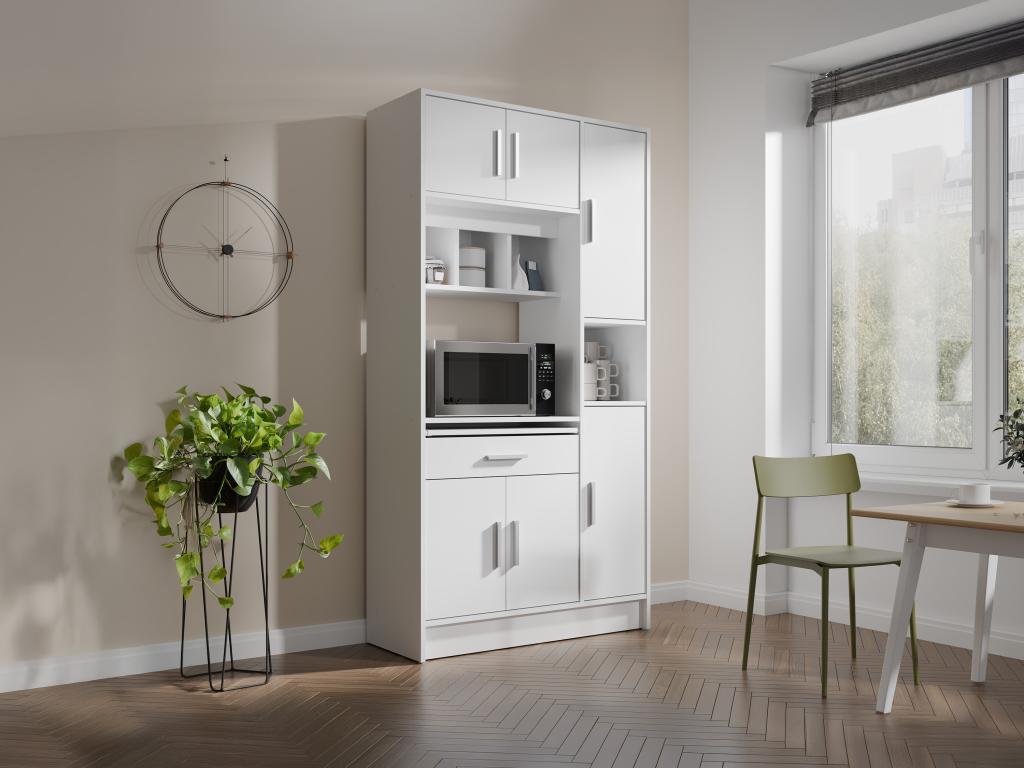 Küchenbuffet Buffetschrank mit 5 Türen & 1 Schublade - Weiß - MADY II günstig online kaufen