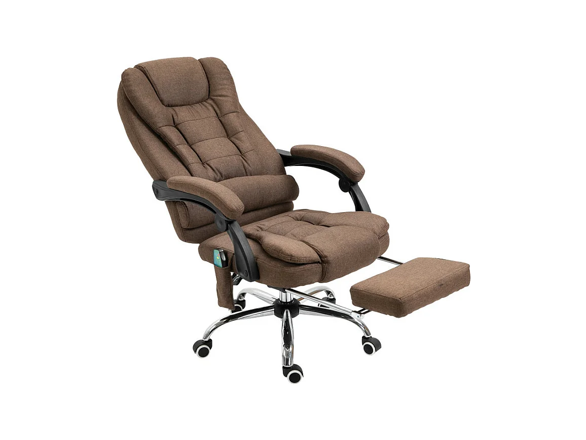Fauteuil de bureau massant VINCENZO marron