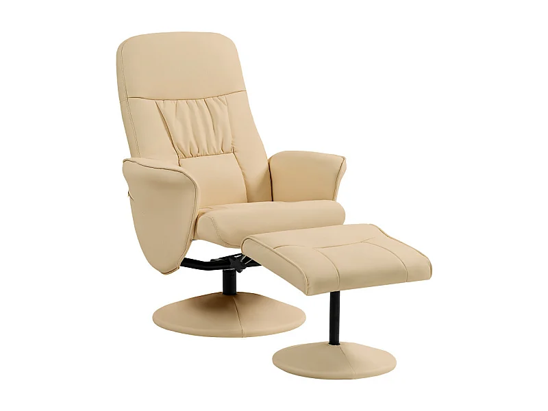 Fauteuil relax design contemporain SIMOA beige