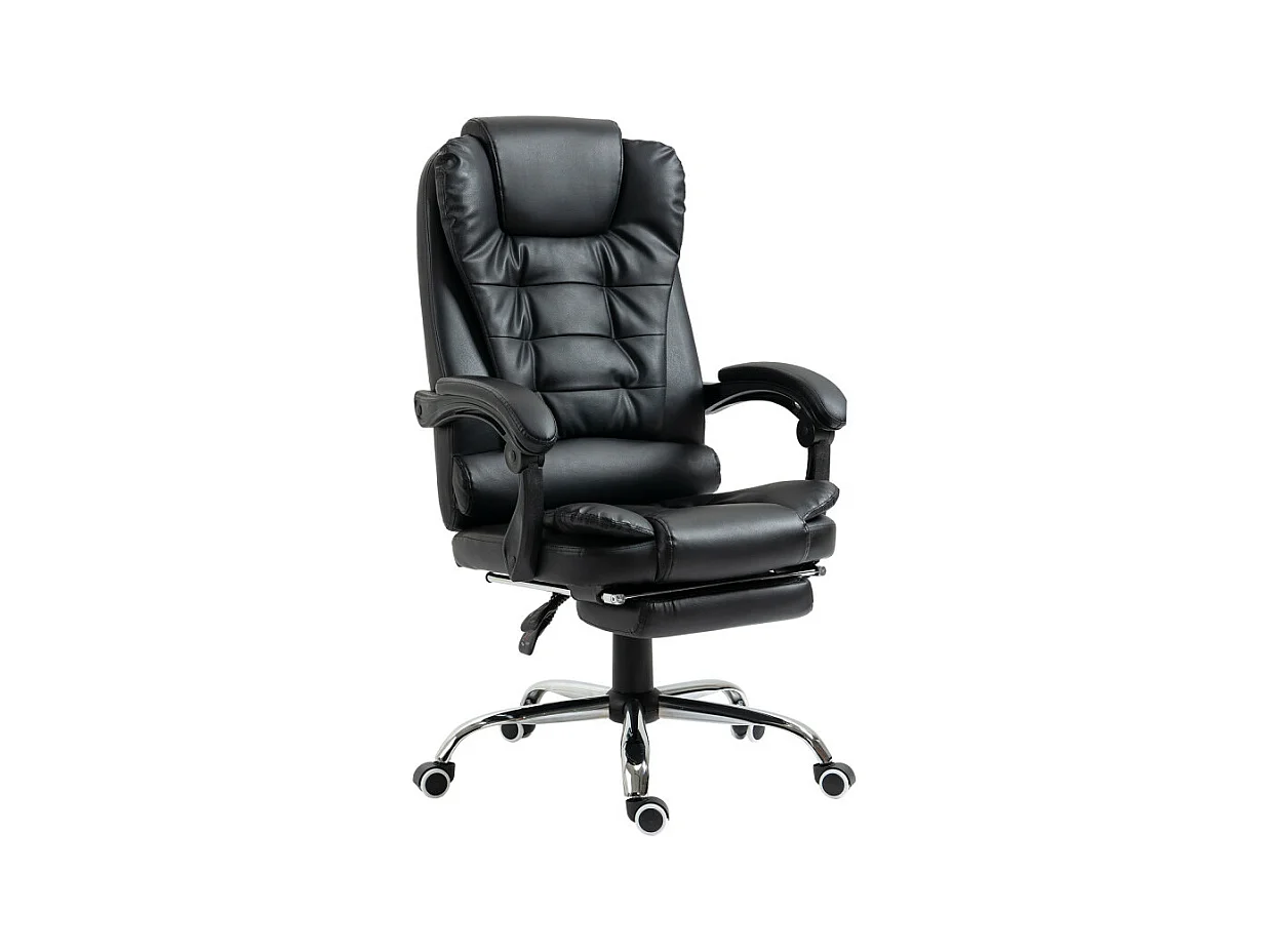 Fauteuil de bureau avec repose-pieds ENDER noir