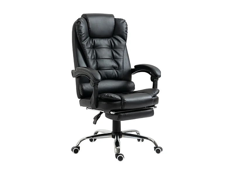 Fauteuil de bureau avec repose-pieds ENDER noir