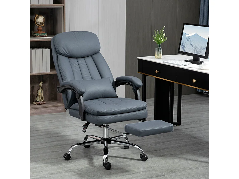Fauteuil de bureau relaxant massant RENO bleu