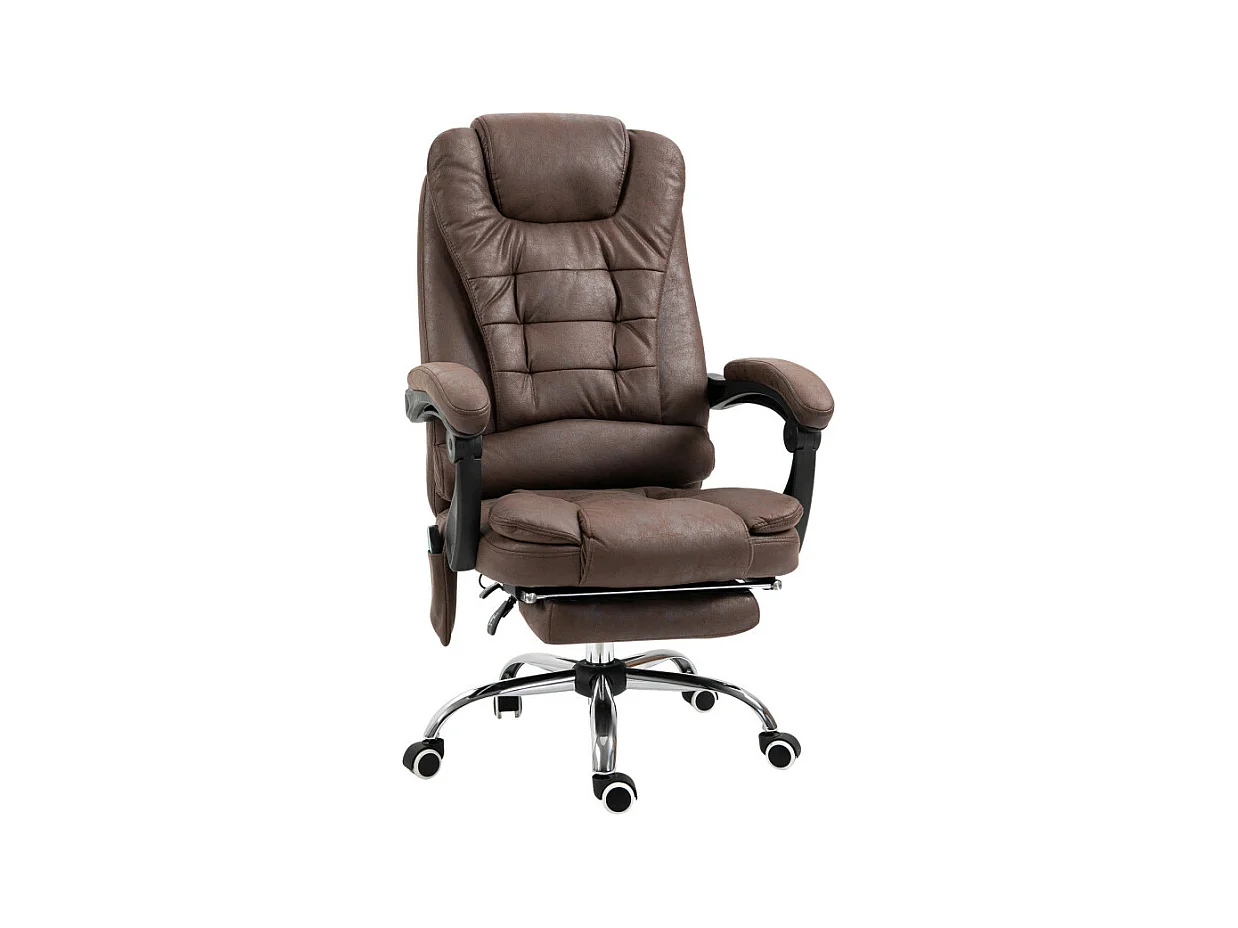 Fauteuil de bureau massant BIXENTE marron