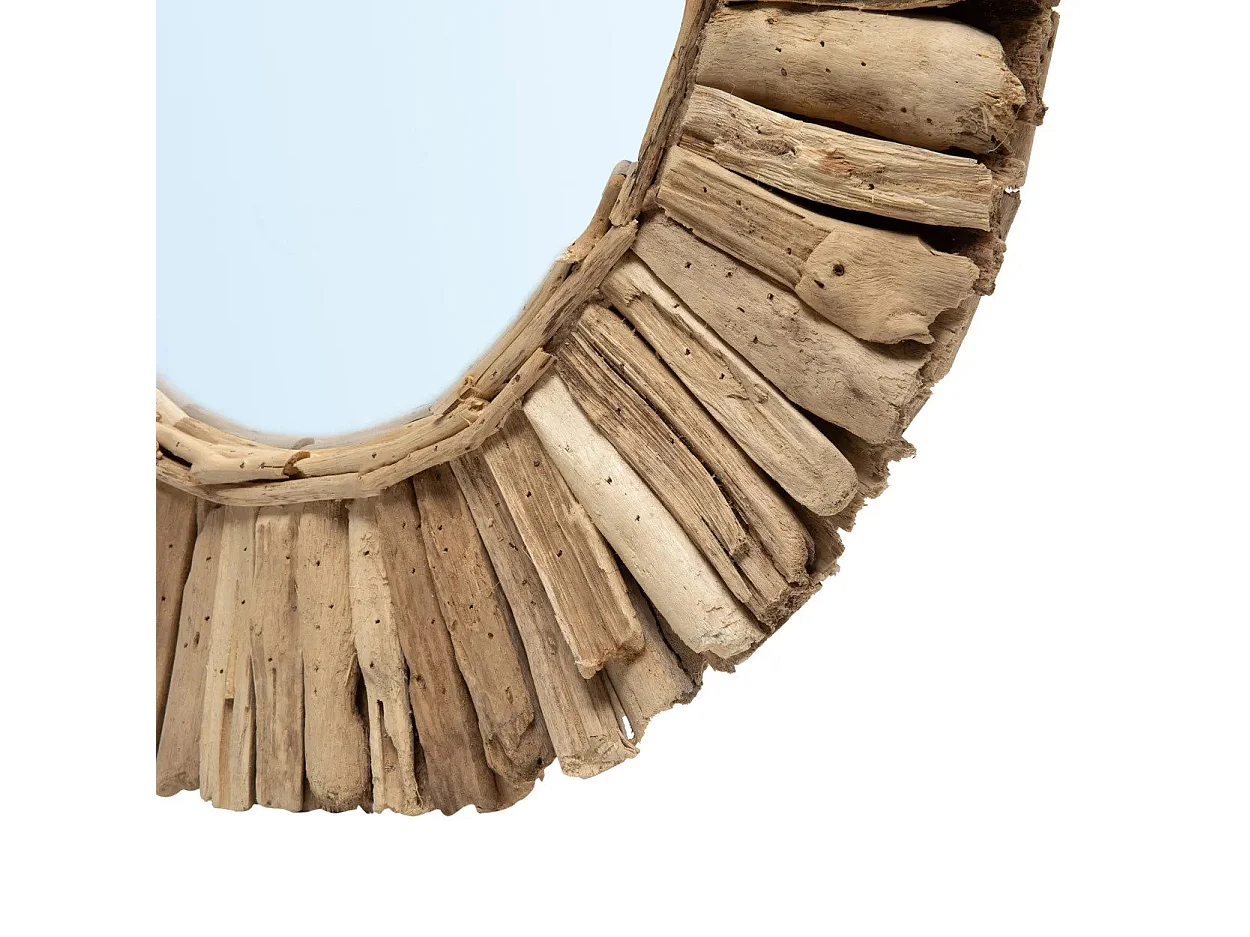 De Driftwood Crown Spiegel - Naturel - M