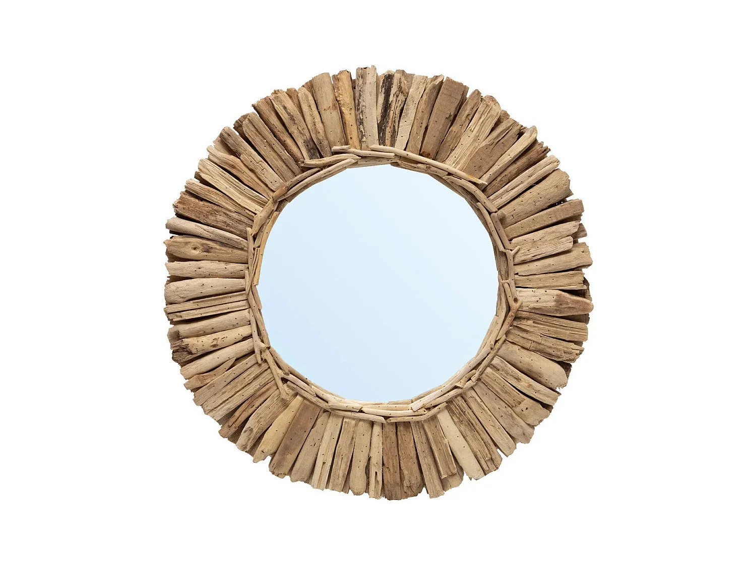 De Driftwood Crown Spiegel - Naturel - M