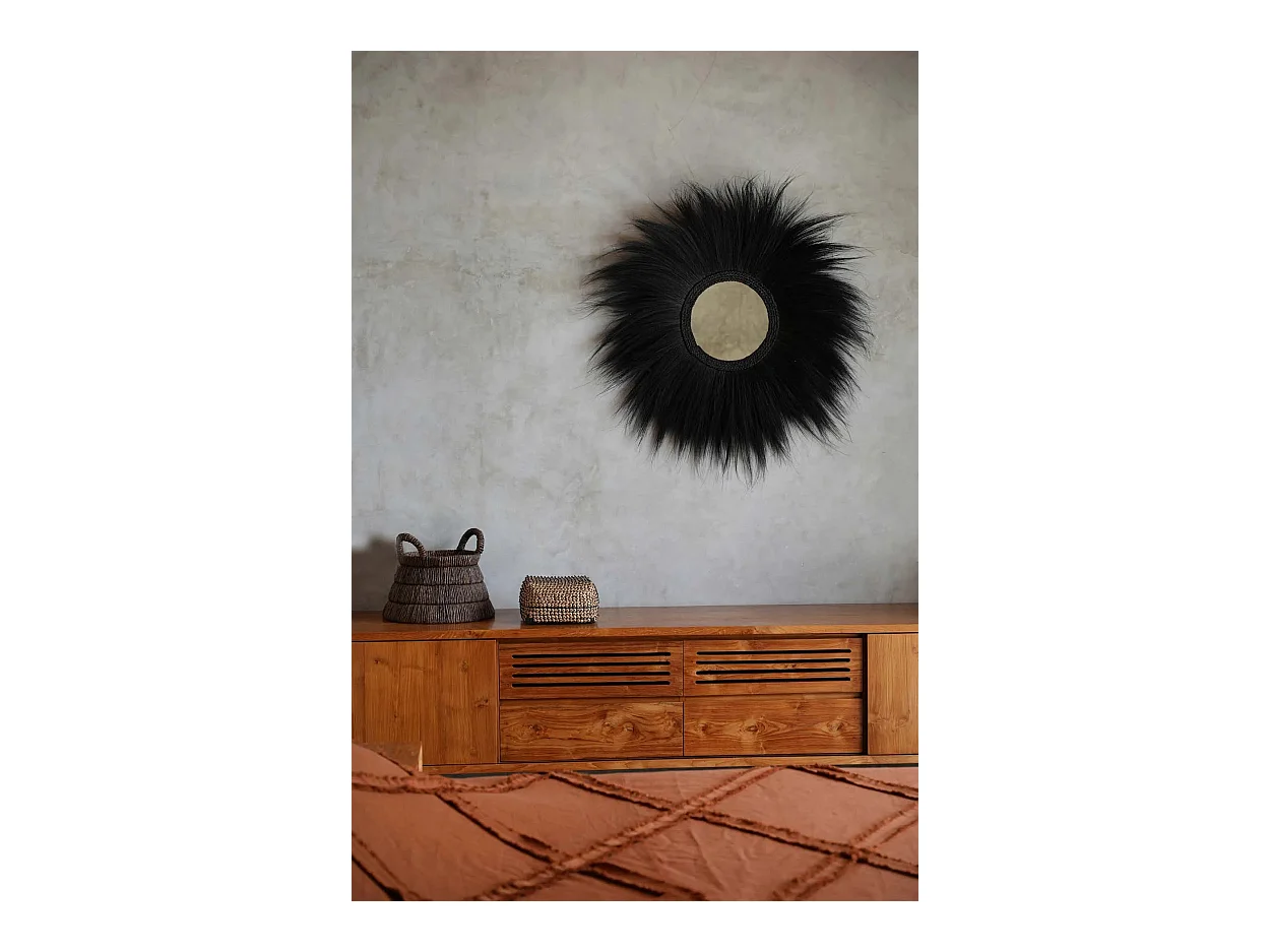 Der Simba Spiegel - Schwarz - L