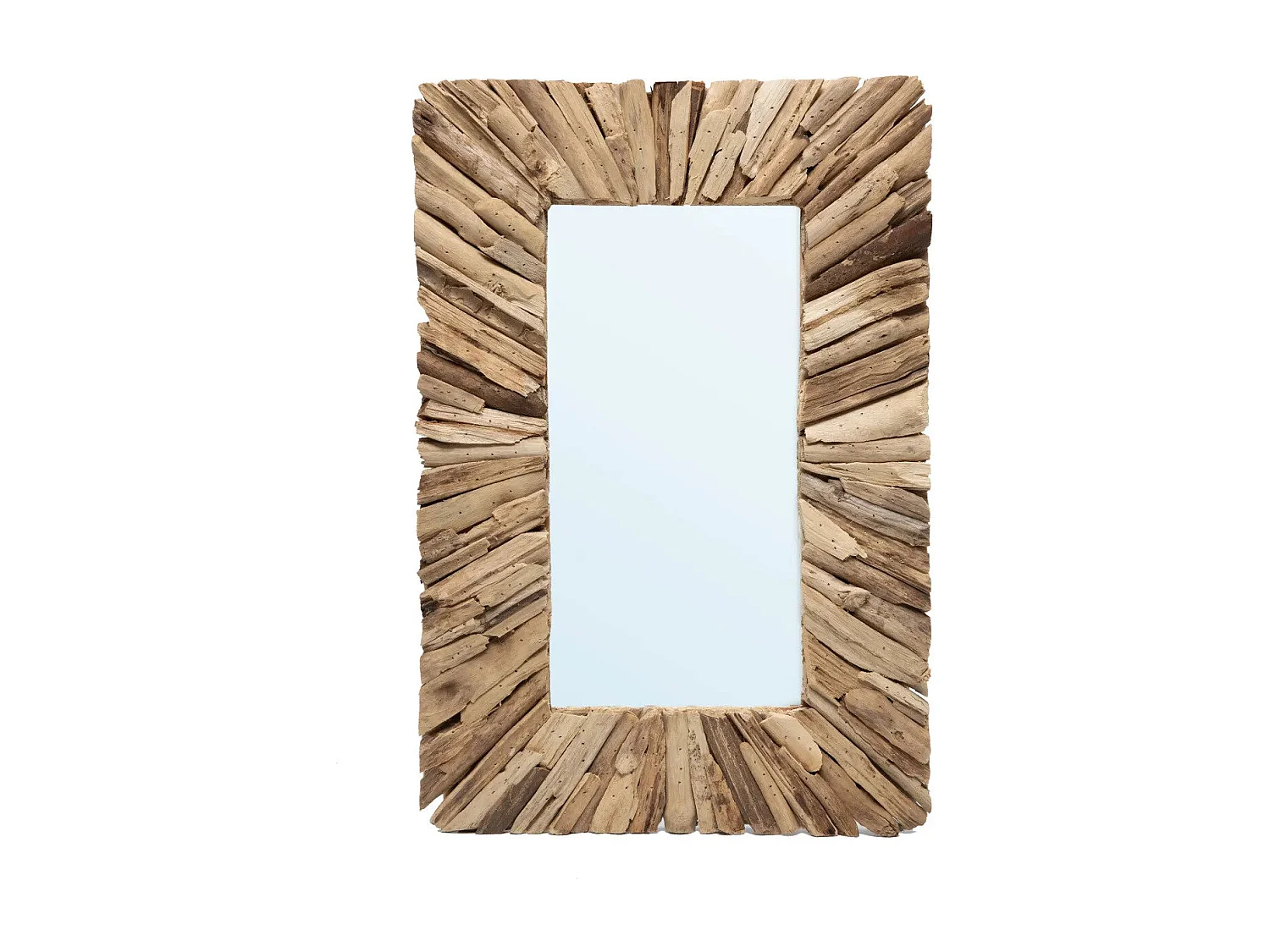 Le Miroir Driftwood Framed - Naturel - M