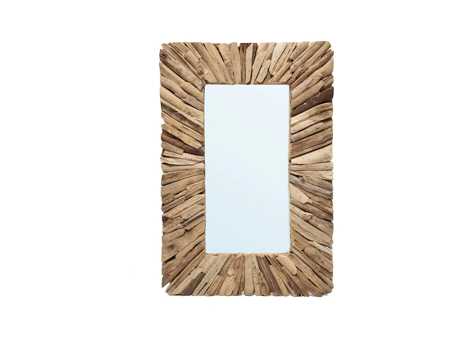 Le Miroir Driftwood Framed - Naturel - M