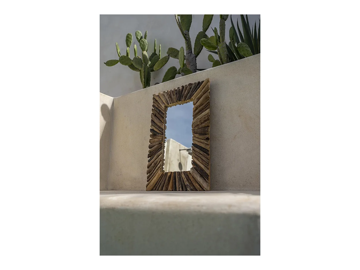 El Espejo Driftwood Framed - Natural - M