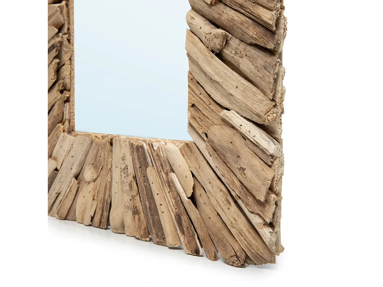 Le Miroir Driftwood Framed - Naturel - M