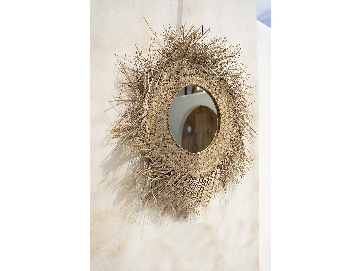 Le Miroir Rotan - Naturel - M