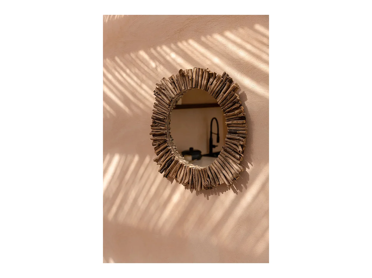Le Miroir Driftwood Halo - Naturel - M