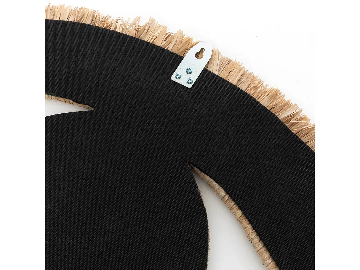 De Raffia Eye Spiegel - Naturel - M
