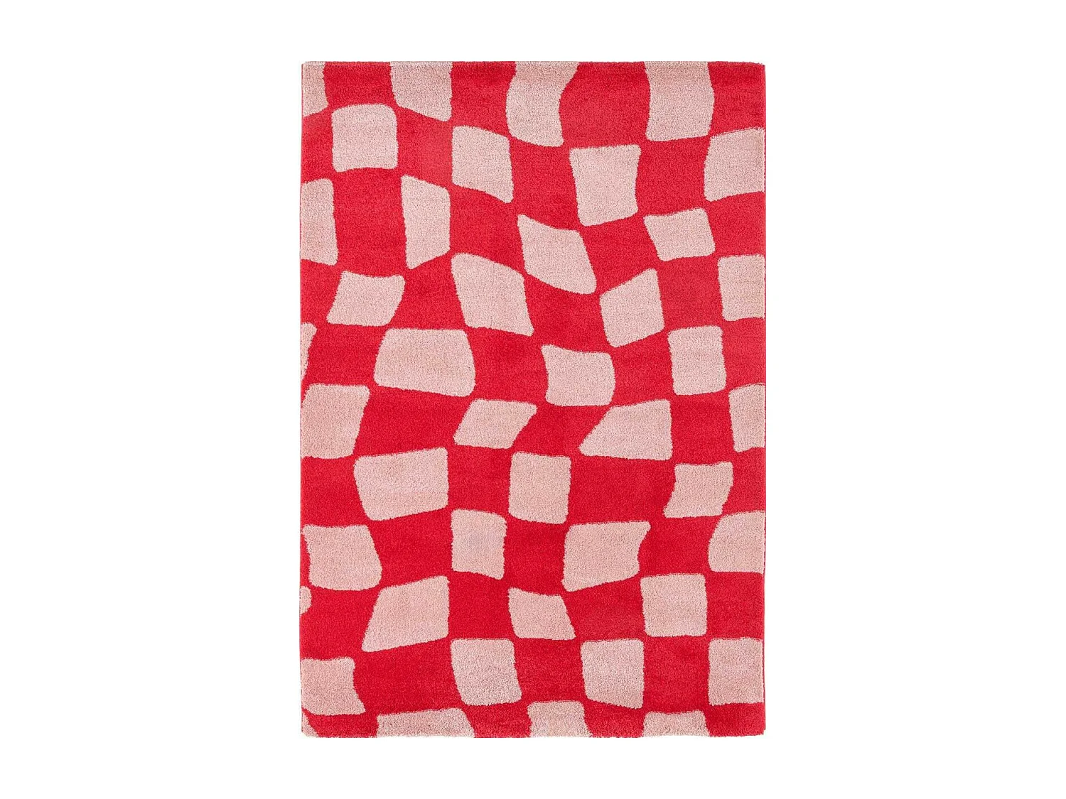 Tapis intérieur à poils longs Swing 383 rouge 200 x 280 cm